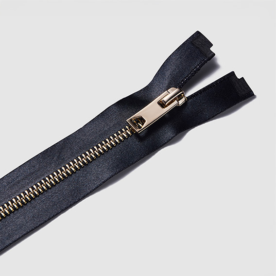 Metal V-Teeth Zipper with Satin Tape